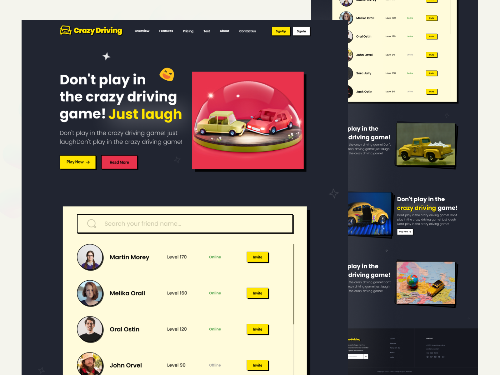 Web UI Landing Page by Ali Koohi on Dribbble