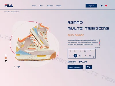 Fila - Sneaker concept design ui ux