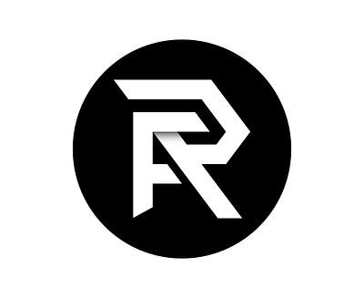 R F branding design graphic design initials logo logomark minimalistic simple vector