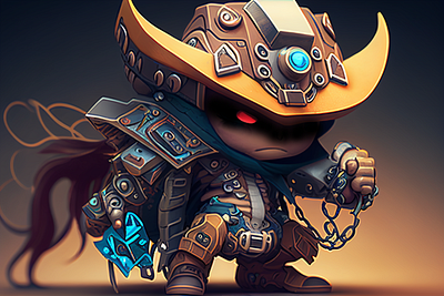 Cowboy adobe art artwork cartoon character comic cowboy design digital art drawing illustration nft