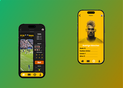 Soccer Betting App Design⚽ app clean dailyui design minimal mobile ui ux