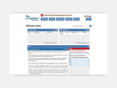 simMarket Vendors Platform - Redesign before after concealed design development flightsim php platform redesign simmarket twig uxui