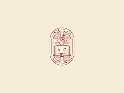 Branding: Institute on the Catechism bible branding catechism catholic christ design icon iconography icxc logo seal visual identity