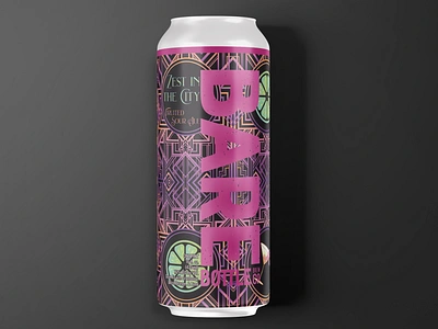 Zest in the City - Art Deco Inspired Beer Label art deco beer art brand design brand identity branding craft beer design gradient graphic design illustration illustrator label logo package package design photoshop product product design vector