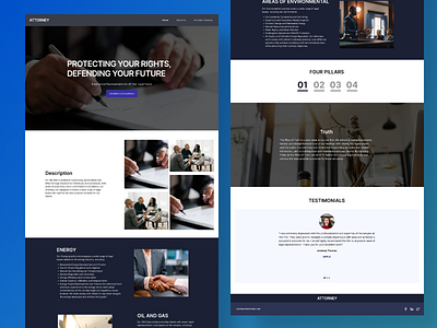 Attorney Website attorney color design figma landing page typo typography ui ui design uiux user experience user interface ux web desgin website