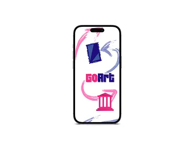 UI Design - GoArt Loading Screen app design art app figma ui design ux design