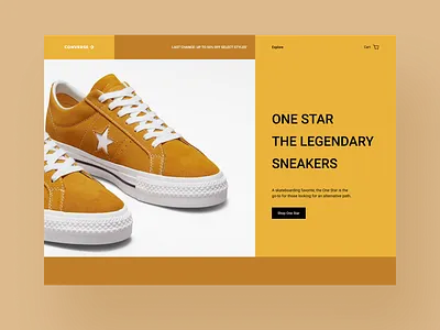 Converse Product Page Concept design icons typography ui