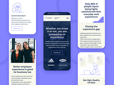 Fount branding employee experience illustration line illustration mobile responsive survey ui ux vector web design