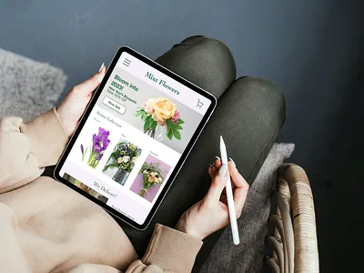 Mixt Flowers - UI Design - IPad ipad ux design web design