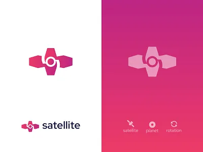 Satellite Company Logo Design | Space Logo branding creative identity logo logodesign logos mark noteworthy satellite unique visual identity design