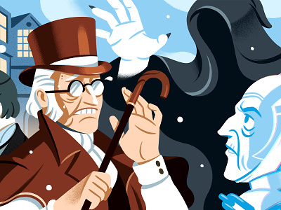 12 Types of Characters Every Writer Should Know character christmas editorial illustration reedsy scrooge writing