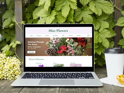 Mixt Flowers Web Design graphic design ux design web design