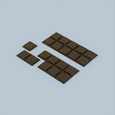 3D render chocolate with nuts 3d illustration 3d render chocolate chocolate bar dessert food muts realistic rendering