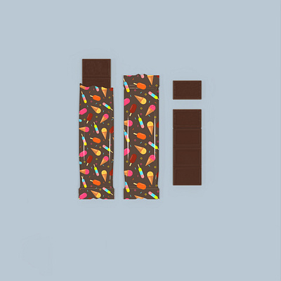 Glossy foil chocolate bar packaging mockup 3d illustration 3d rendering box mockup chocolate chocolate bar dessert foil food mockup mockup packaging