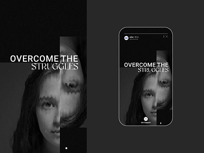 Instagram Story Campaign for Depression depression campaign graphic design instagram ads instagram story ad instagram story campaign motion design