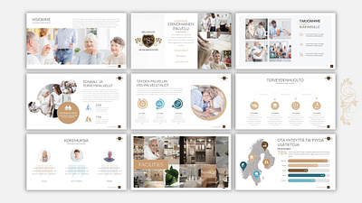 Retirement Home Presentation Template brand business company creative design freelancer graphic design icon illustration layout pitchdeck powerpoint presentation template