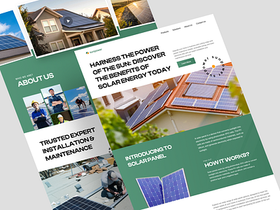 Solar Panel Landing Page design energy landing page panel saas saas landing page solar solar panel solar power ui ui design web web design website website design