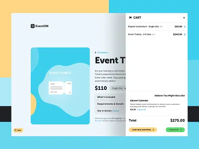 New Side Shopping Cart blue ecommerce store shopping car side cart