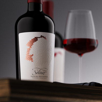 Solinar wine brand by the Labelmaker best wine label contemporary wine label debossed wine label embossed wine label jordan jelev solinar solinar wine the labelmaker wine branding wine design wine label art wine label design wine label inspiration wine packaging winelover