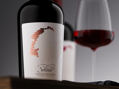 Solinar wine brand by the Labelmaker best wine label contemporary wine label debossed wine label embossed wine label jordan jelev solinar solinar wine the labelmaker wine branding wine design wine label art wine label design wine label inspiration wine packaging winelover