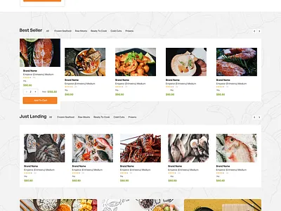 Sea Food Ecommerce Website UI app bangladesh branding design ecommerce graphic design illustration logo sea food typography ui ux vector web website