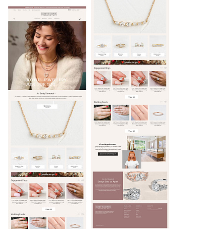 Darby Diamonds app design figma typography ui ux