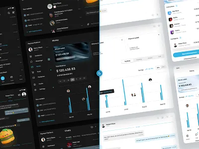 Cryptomessenger Paymon app banking card chat components crypto cryptocurrency dark dark mode dashboard finance fintech ios messenger mobile money ui user experience user interface ux
