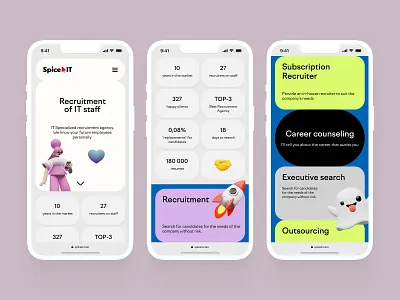 Spice IT mobile adaptive mobile mobile layout mobile screen ui web web design