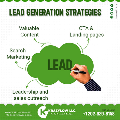 Strategies - Lead Generation 3d animation branding business dataentry design graphic design illustration krazylowseo leadgeneration logo motion graphics ui webdesign webdevelopment