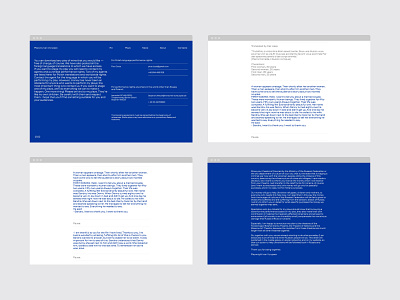 Typography driven website layout portfolio responsive theater web web design