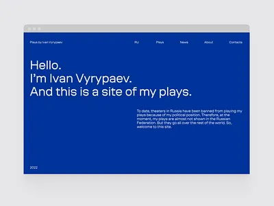 Playwright's Portfolio Site layout portfolio responsive web web design