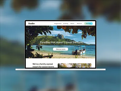 Sundive Resort | Homepage UI Practice diving holiday homepage landing page resort resort website travel ui uidesign website