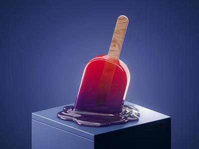 Popsicles 3d animation c4d design ice cream icecream motion graphics popsicles render summer ui