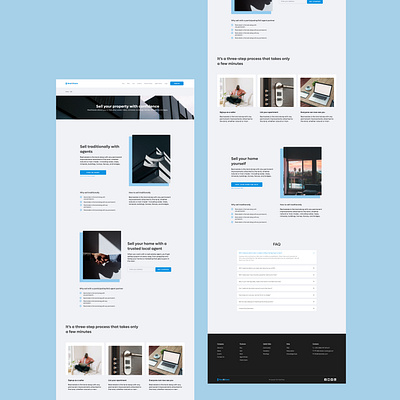 Real estate sell section design housing real estate sell ui ux