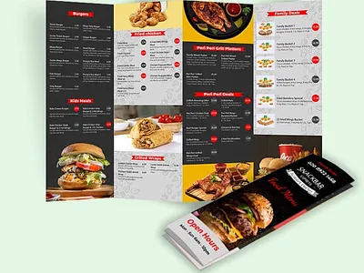 A3 Folded Menu | Leaflet Printing - A3 Takeaway Menu | MenuMa a3 folded leaflet printing