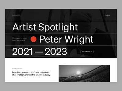 Artists.Utd branding design figma logo typography ui ux web website