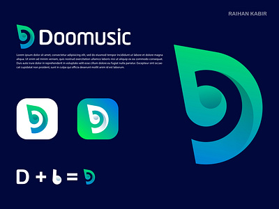 Doomusic logo | Brand design a b c d e f g h i j k l m brand design branding creative d letter d logo design gradient illustration letter logo logo logo design logo designer logo type modern logo music icon music icon design music logo n o p q r s t u v w x y z symbol