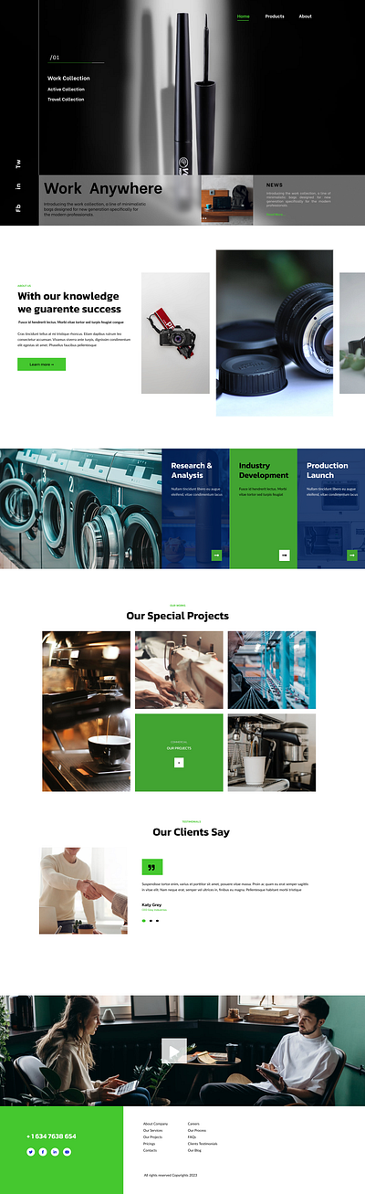 Simple Product Page branding illustration product ui website