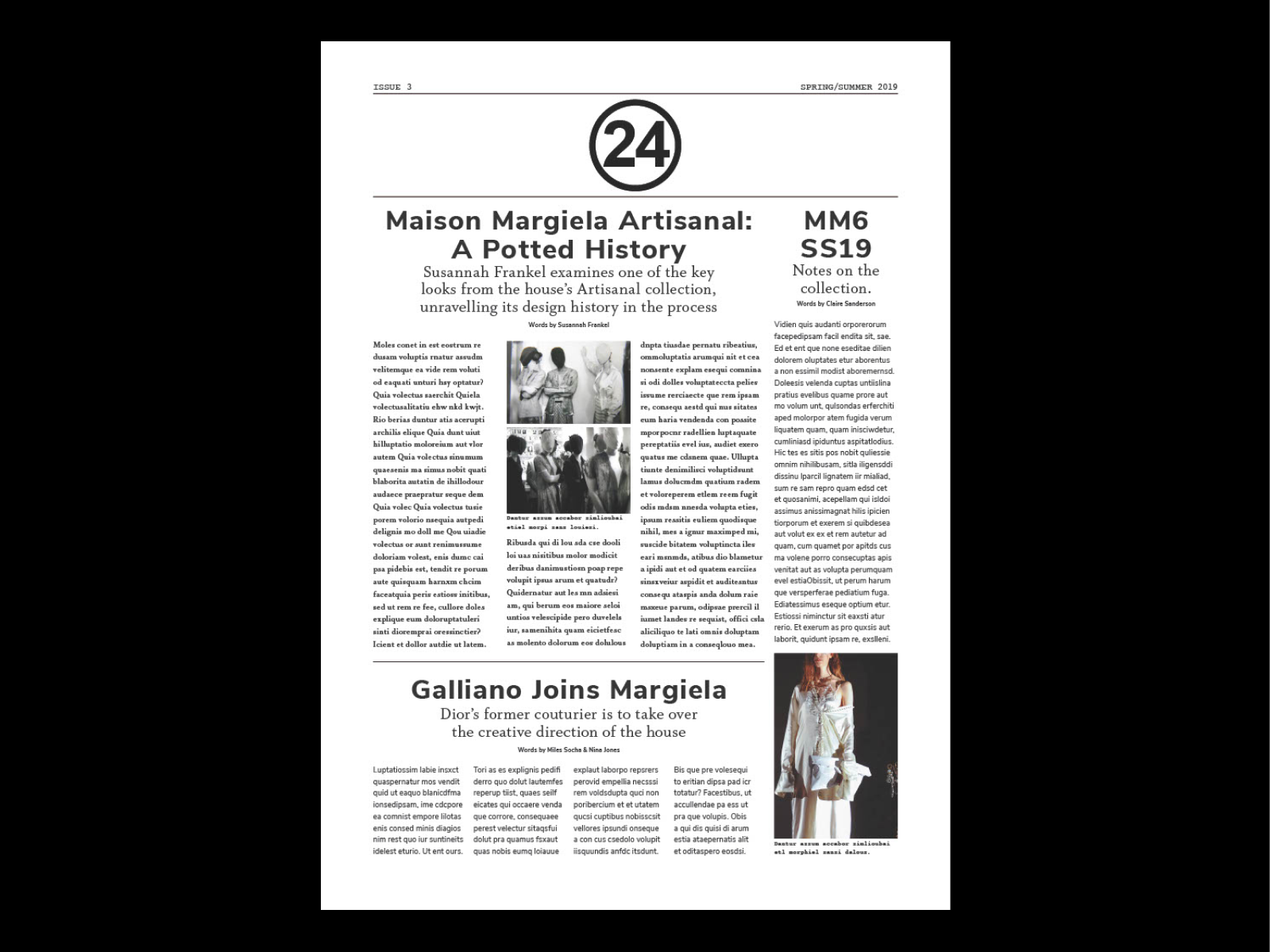 Maison Margiela Newspaper Mock-Up by Morgan Barrett on Dribbble
