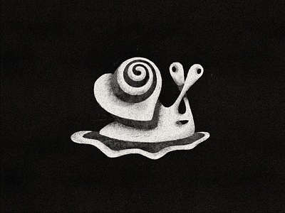 Love Slow animal branding calm caracol caramujo crazy design drizzy heart illustration logo logodesign logotype love lover microcosmos slow slowly snail spiral