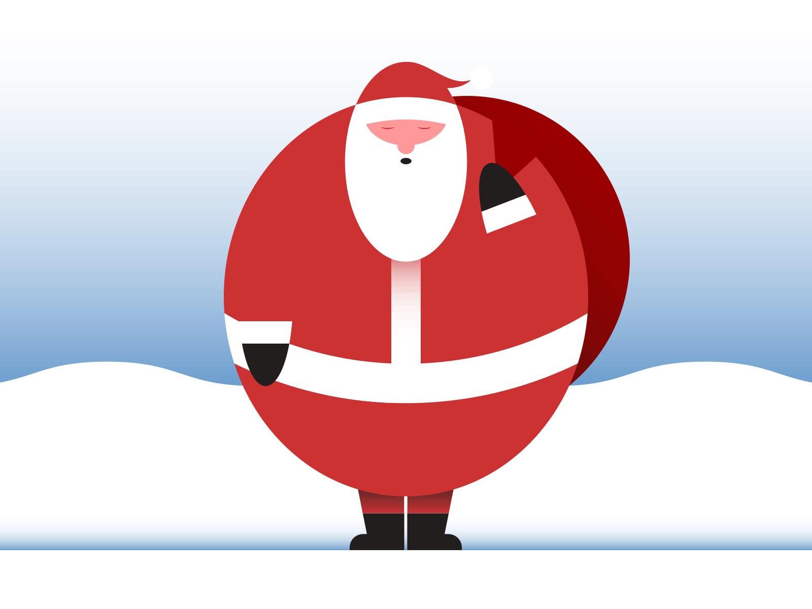 The Big Man christmas december hohoho illustraion illustration illustration art illustration digital illustrations minimalist santa seattle