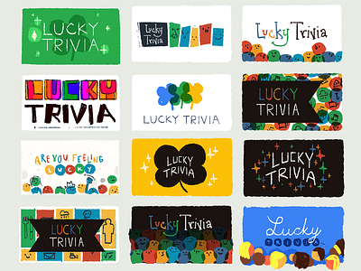 Are You Feeling Lucky - Brand Explorations game google illustration