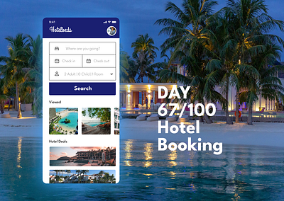 <100 day challenge> Day 67 Hotel booking 100daychallenge dailyui design ui ux