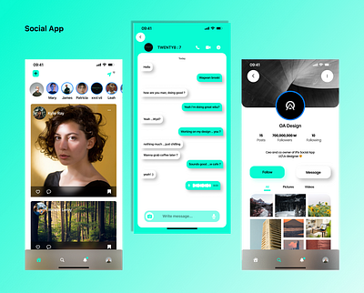 Social App Ui Design app design branding graphic design mobileapp social app ui ux web design