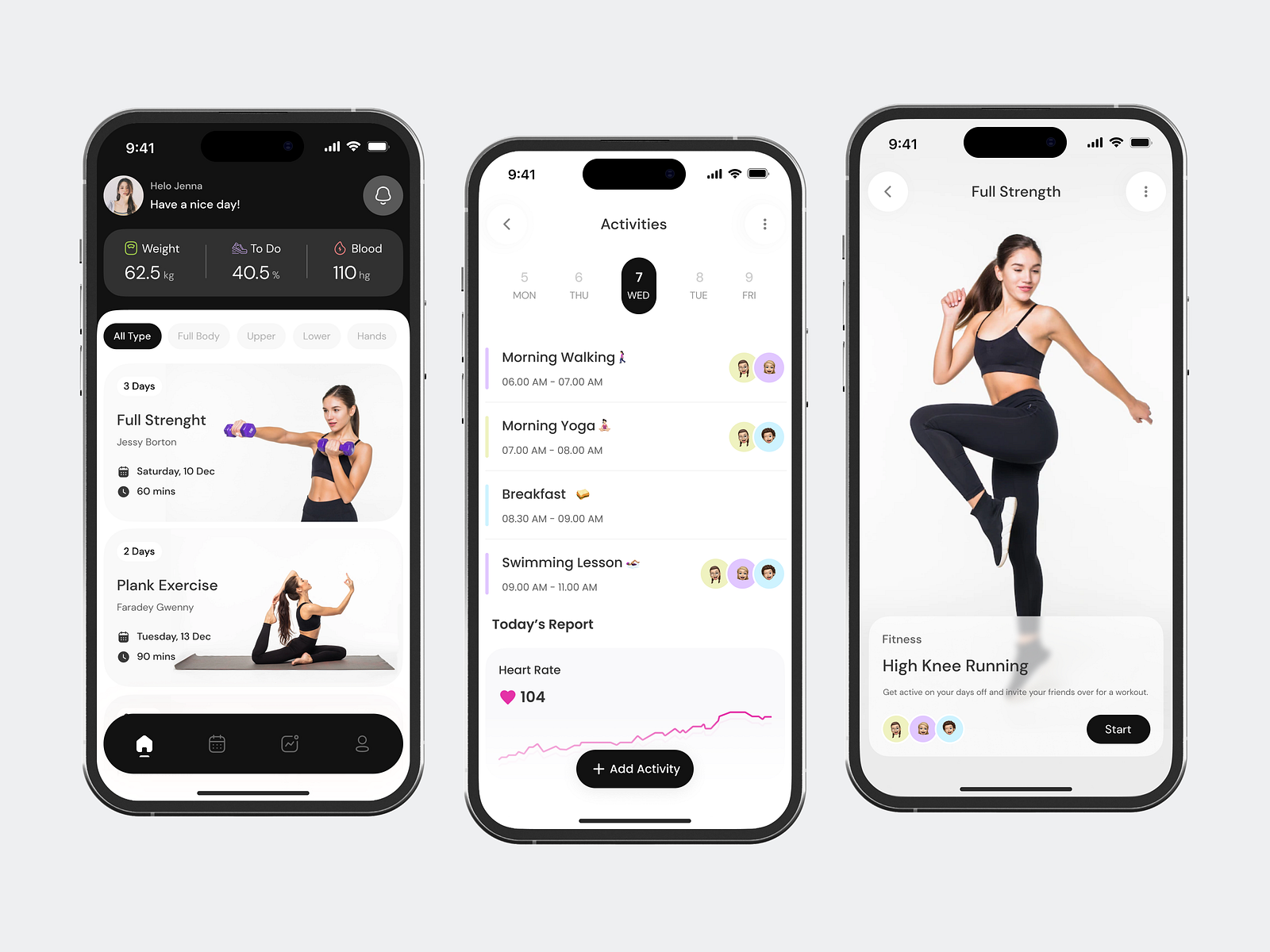 Halefit - Fitness & Workout App by Andika Fitra for Korsa on Dribbble