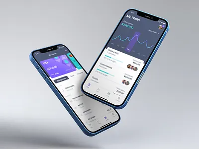 🚀 Fintech App for iOS e wallet figma fintech app ios app design mobile app design money wallet uxui design wallet app