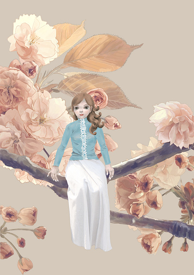 Illustration：Cherry Blossom Girl illustration