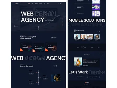 Agency website Design. agency design figma ui uxui web web design website
