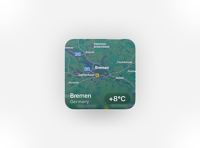 Wether widget for MacOS design figma macos map product ui weather widget