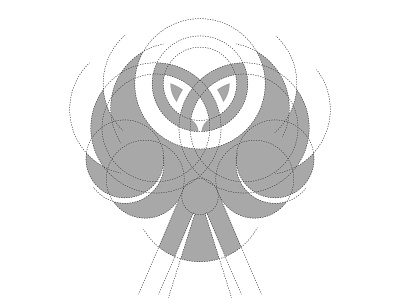 Owl branding design golden ratio graphic design guides logo minimalistic process simple vector